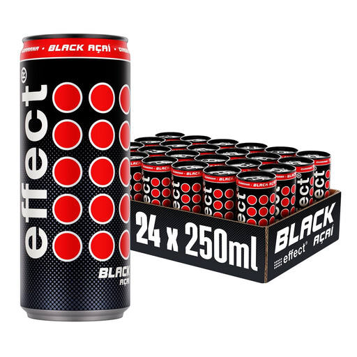 Effect Black Acai Energy Drink 24x0.33L