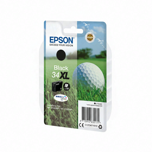 Epson Golf ball Singlepack Black 34XL DURABrite Ultra Ink