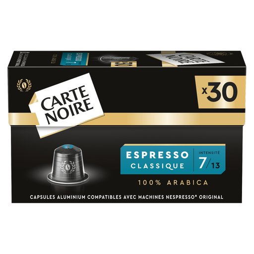 CARTE NOIRE Alu Espresso N7，30 粒咖啡胶囊
