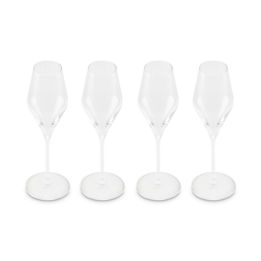 Le Creuset Glass Champagne Flutes 4-Piece Set