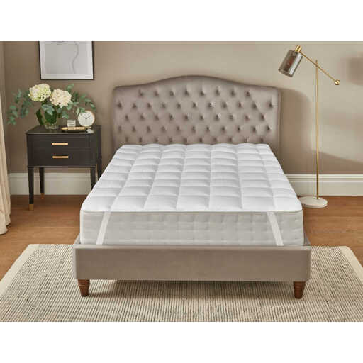 NightComfort Mattress Topper Quilted Microfibre 800GSM King