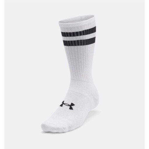 Under Armour Essential Unisex 6-Pack Crew Socks in white