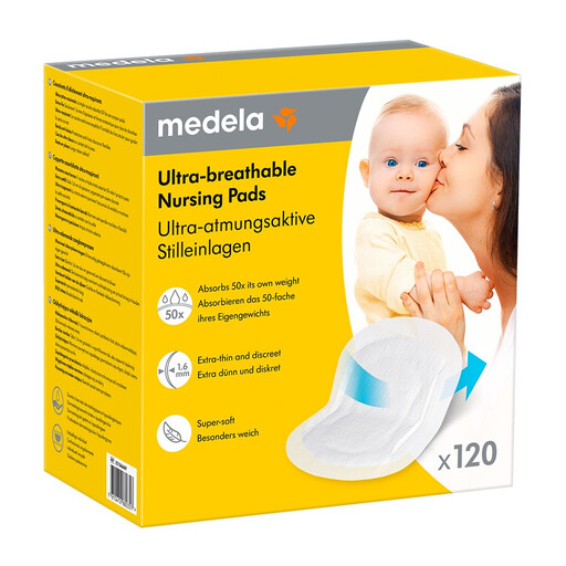 MEDELA Ultra-Breathable - Disposable Nursing Pads, Pack of 120
