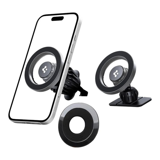 Spigen MFT13 MagSafe Car Holder for Cockpit or Air Vent - Silver