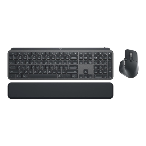Logitech MX Keys Combo for Business Gen 2, Wireless Keyboard & Mouse Set (MX Keys + MX Master 3S), German Layout QWERTZ, Logi Bolt, Backlit, Multi-Device, Grey