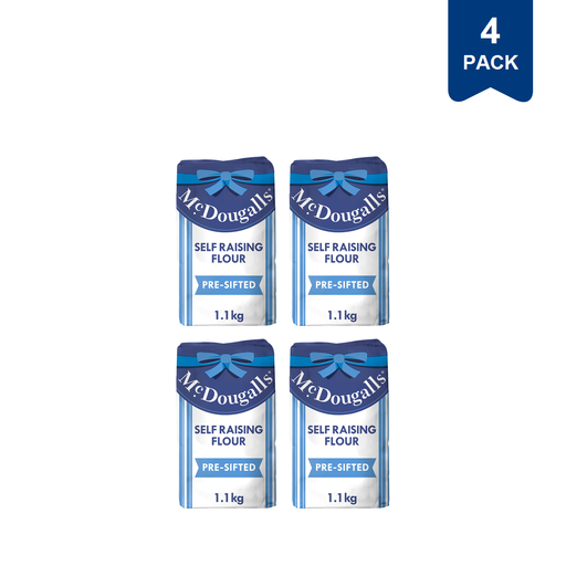McDougalls Self Raising Flour 1.1kg (4 Packs)