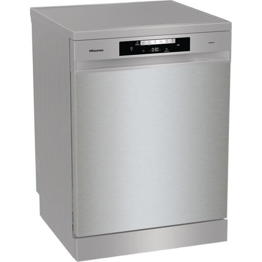 Hisense 60cm Freestanding Dishwasher - 14 Place Settings, Stainless Steel, D Rated, HS642D90XUK