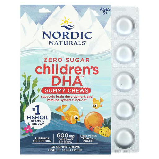 Nordic Naturals Zero Sugar DHA Gummies