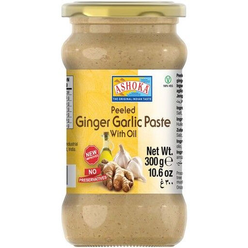 ASHOKA Peeled Ginger Garlic Paste in Oil 300 g