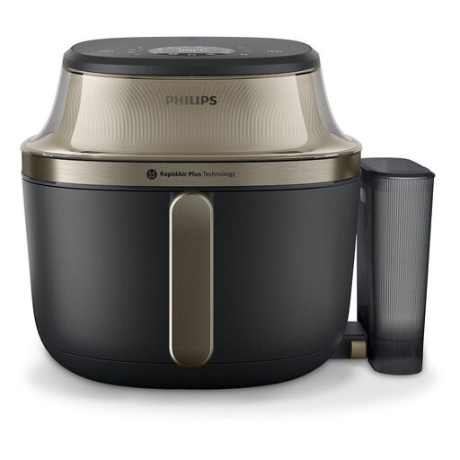 Philips 5000 Series Air Fryer with Steam – 7.2L – Black – Serves 5 – 21 Cooking Functions (NA543/00)