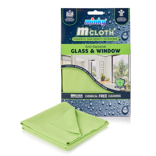 Minky MCloth 玻璃与窗户超细纤维清洁布，1 片装