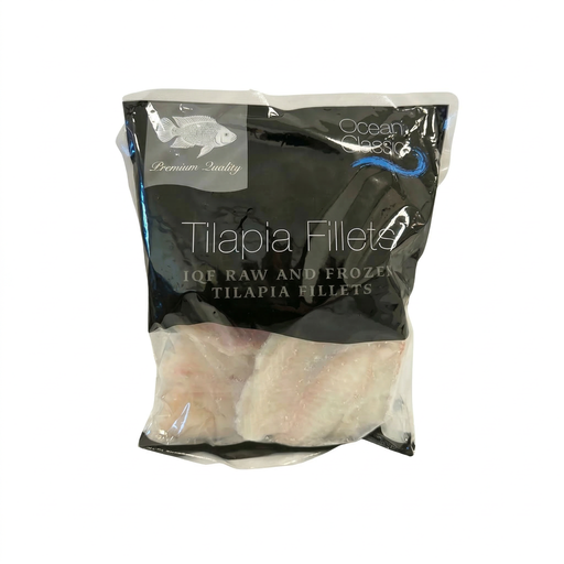 Ocean Classic Tilapia IQF Fillets, 800g Net, 1kg