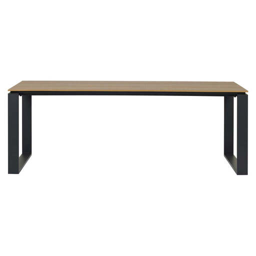 OUTFIT GARDEN TABLE 210X100CM Black,Walnut beech