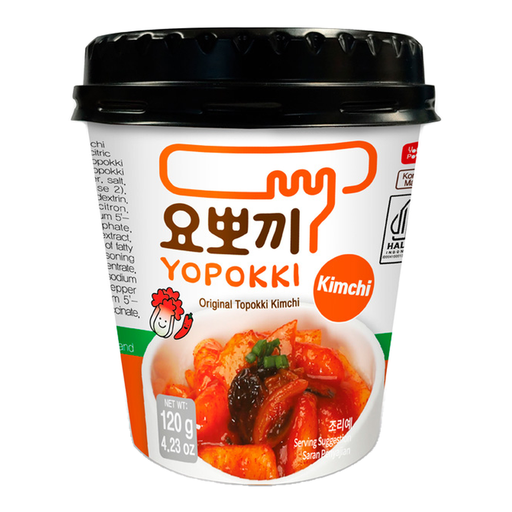 Young Poong Yopokki Original Kimchi Tteokbokki Cup HALAL 120g