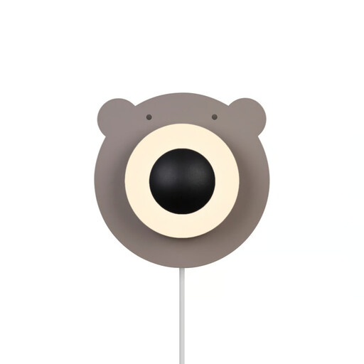 Applique murale veilleuse BRUNABEAR, métal marron