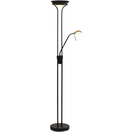 VidaXL LED Floor Lamp - Dimmable, 23 W, Black, 180 cm