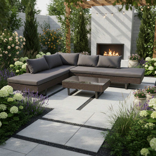 My Flair Premium 3-Piece Large Garden Sofa Set