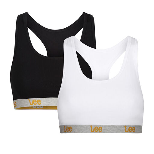 LEE BRA CROP TOP AMARI BLACK WHITE XS