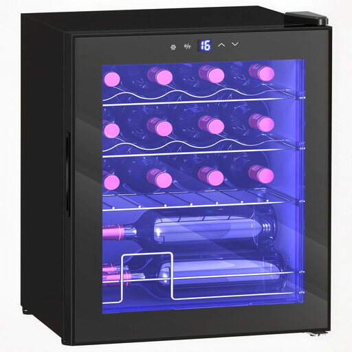 HOMCOM wine cabinet, 16 bottles, 42 L