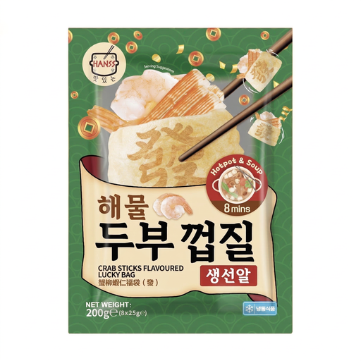 HANSS Crab Sticks Flavoured Lucky Bag, 200 g