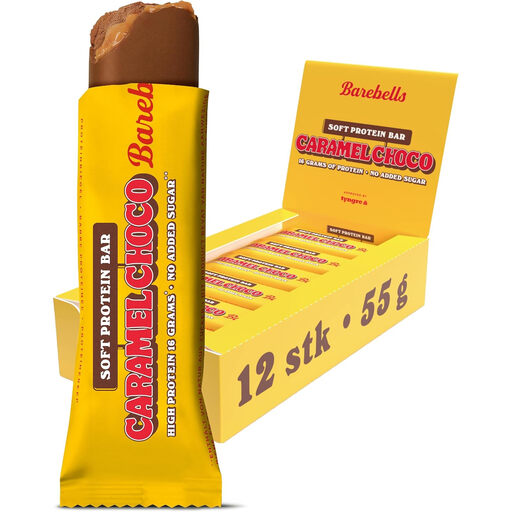 Barebells Soft Protein Bar Caramel Choco 12 × 55 g