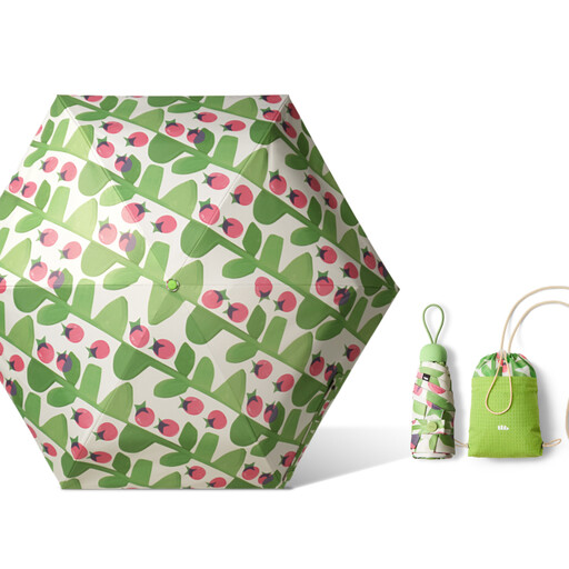 Beneunder BM527 Five-Fold Black-Coated Sun Protection Umbrella, Pear Green