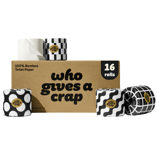 Who Gives A Crap Classic Soft Double Length Toilet Roll, 3 ply, 16 Pack