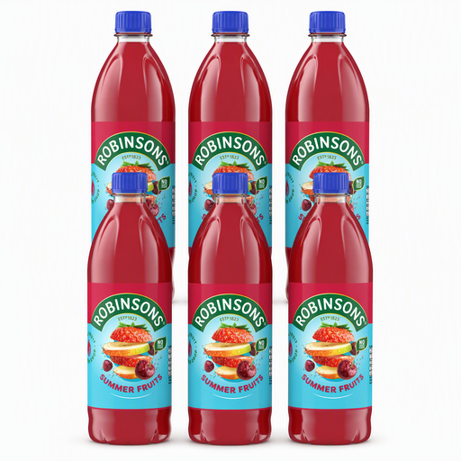 Robinsons No Added Sugar Squash Summer Fruits 6 x 1L