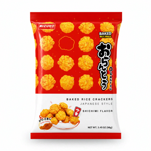 THAI-NICHI ORANTOU RICE CRACKER SHICHIMI FLAVOUR 98G