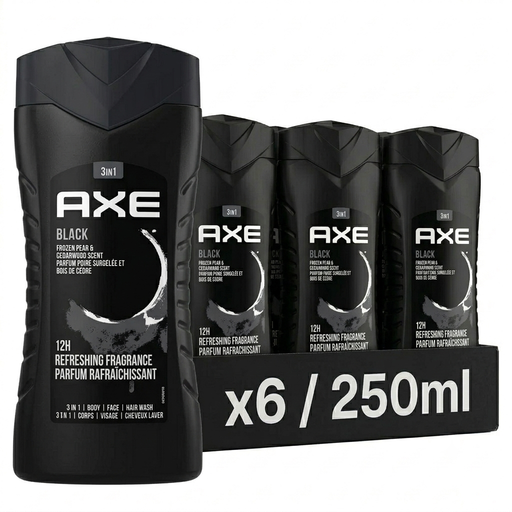 AXE Shower Gel Black 250 ml 6-Pack
