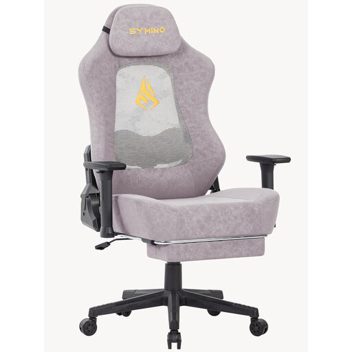 SYMINO Gaming Chair with Breathable Cut-Out Backrest