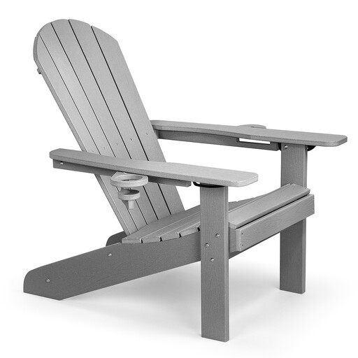 Vonhaus Westport Adirondack Static Chair - Grey