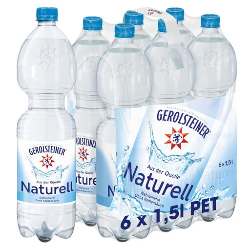 Gerolsteiner Naturell Mineralwasser Ohne Kohlens?ure 6x1.5L