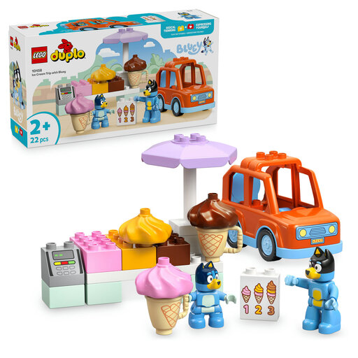 LEGO DUPLO Bluey 10458 Ice Cream Trip with Bluey