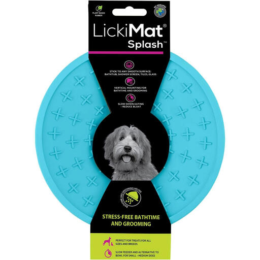 LickiMat Splash Dog Slow Feeder in Turquoise
