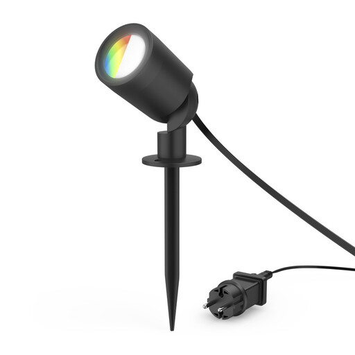 Garden light WLAN, garden spotlight + ground spike, matt, IP65, coloured