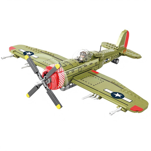 CAYI Building Blocks Toys Set P47 Fighter Jet 511 Pcs
