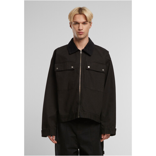 Urban Classics Mens Workwear Cotton Jacket black S