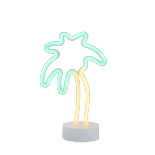 ALIVE Neon Palm Tree Light (Battery-Powered, 19x10x30cm)