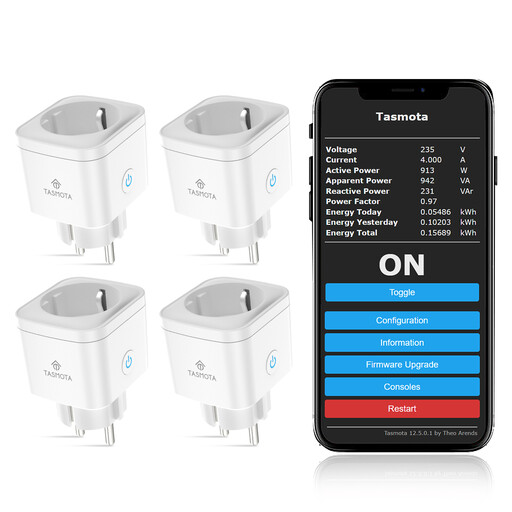 EIGHTREE Tasmota Smart Plug with Energy Monitoring