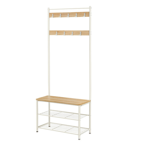 Ochama Coat Rack, Hall Tree with Shoe Storage Bench