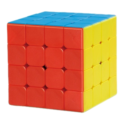 4x4 master Cube, Stickerless Solid Colour Design, Advanced ABS Speed Puzzle