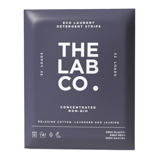 The Lab Co. Laundry Detergent Strips | Relaxing Cotton Lavender Jasmine | 32 Loads