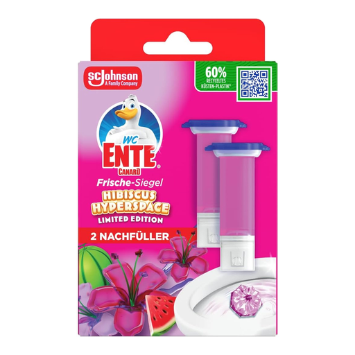 WC-Ente Frische-Siegel Hibiskus Hyperspace
