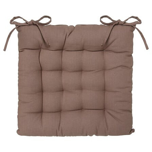 Seat cushion 38 x 38 cm taupe