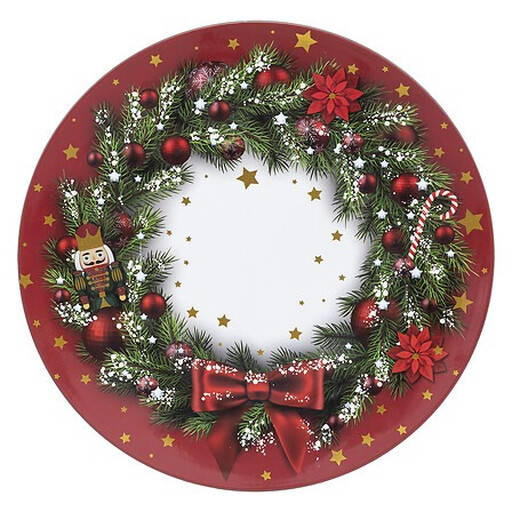 Crown Charger Plate in Red