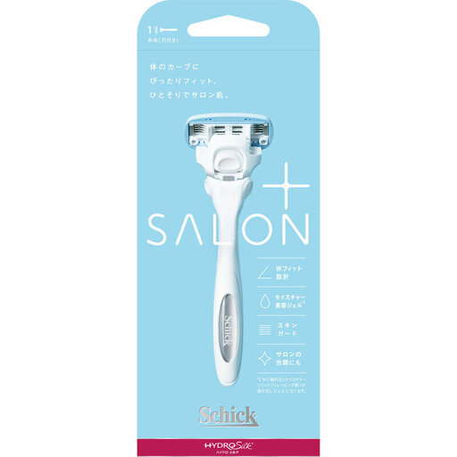 Schick Hydro Silk Salon Plus Razor with Blade – 5-Blade Women's Razor with Moisturizing Hyaluronic Acid & Ceramide Gel