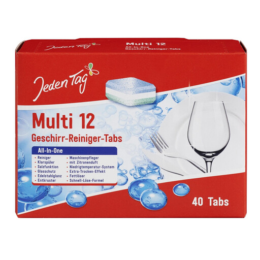 Jeden Tag All-purpose Dishwasher Cleaner (40 pieces)