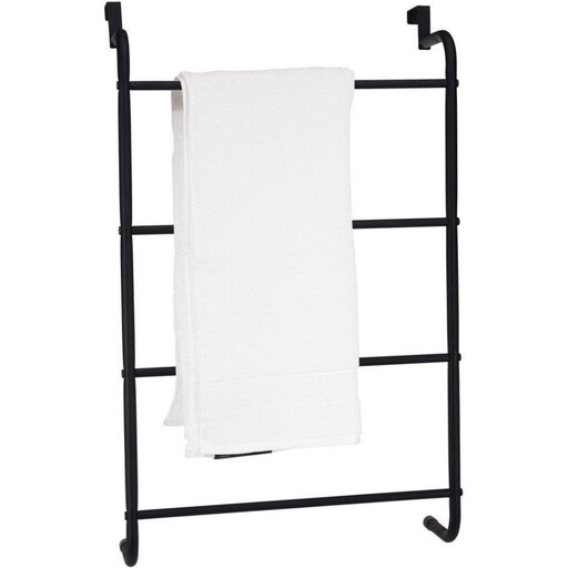 Porte-serviette en acier noir