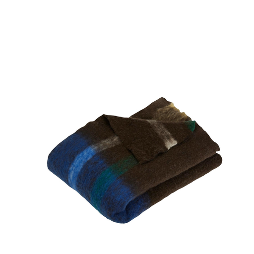 Plaid graphique marron/multicolore